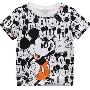Disney Children's Cartoon Printed Cotton T-shirt Casual Long Sleeve T-shirt